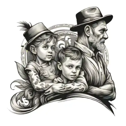 Father With Children