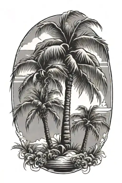 Palm Tree Surrounded