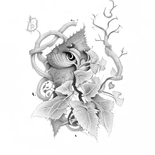 A Vine Growing Out Of A Sketchbook