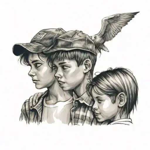 1 Boy Who Admires His Sister And Brother