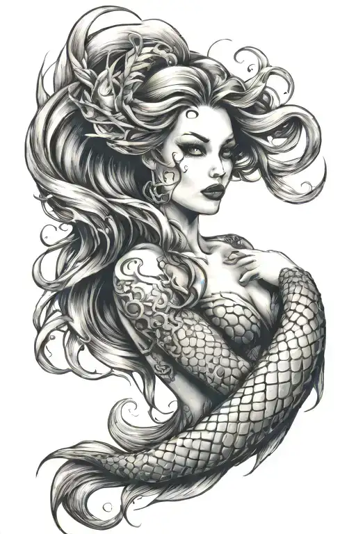 A Beautiful Evil Mermaid