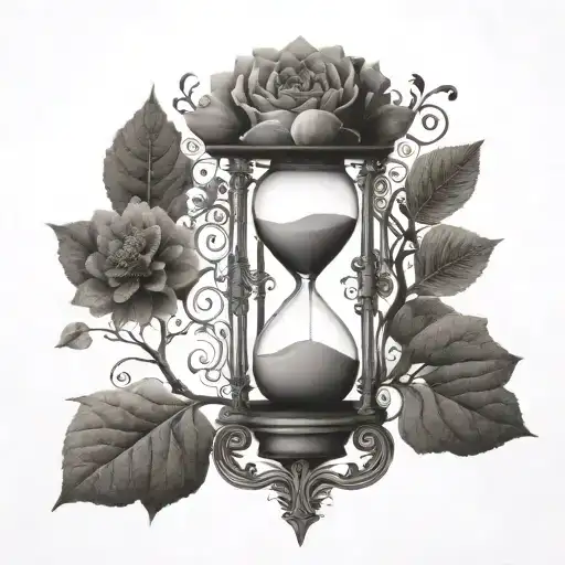 Hourglass With The Tree Of Life Inside