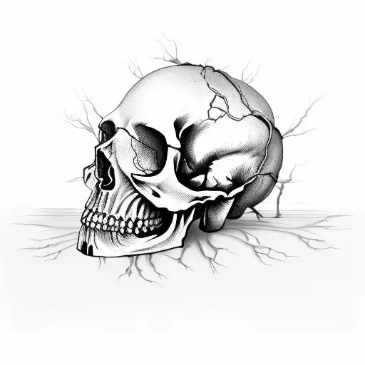 Name Shaun Trust No One Roses Decaying Human Skull With Money Background