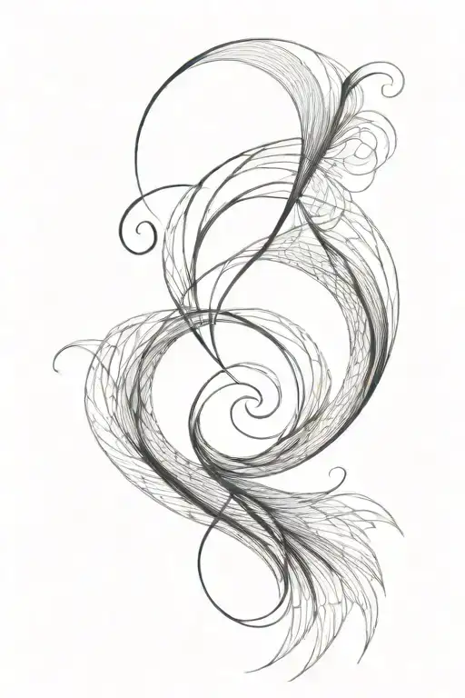 Fibonacci Sequence Inspired Waves Forming The Shape