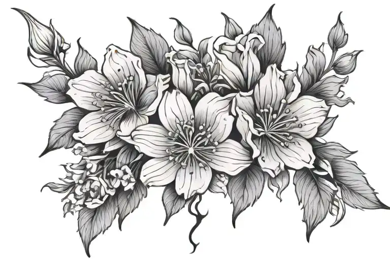 Flowers Blooming Out Of A Scar