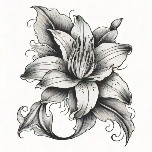 Lily Flower Surrounded