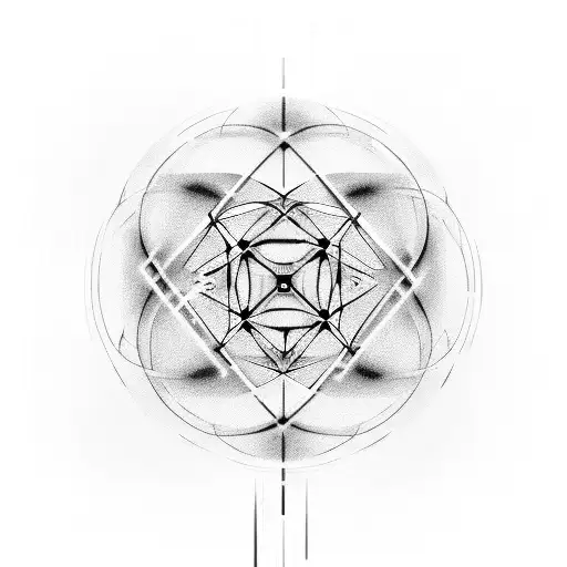 A Mystical Unalome Symbol Formed By Interconnected Computer Cables And Wires