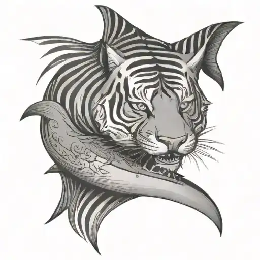 Tiger Shark With Tiger Stripes