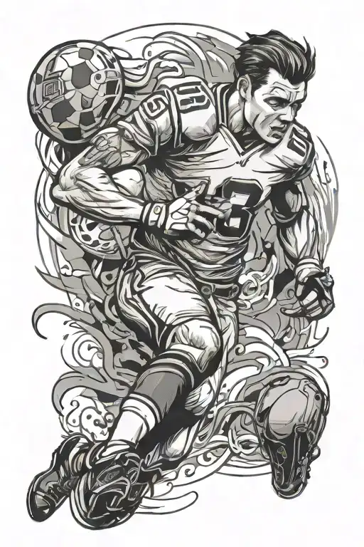 Football Player Saving