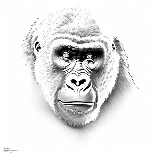 Gorilla In Suit And Tie