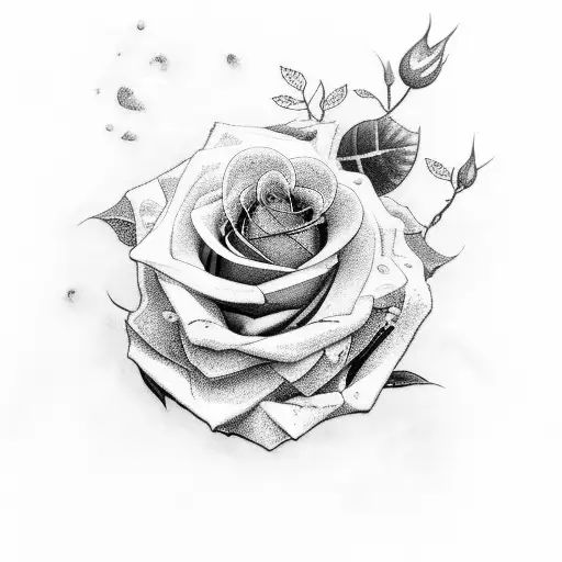 Stairway To Heaven With Roses And Woods