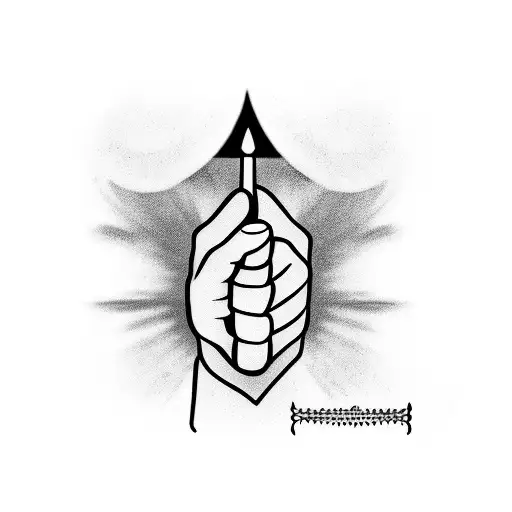 Traditional Finger Dagger Tattoo But Replace The Dagger With A Skateboard