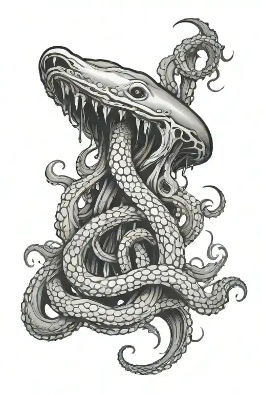 Kraken Wrapping Its Tentacles