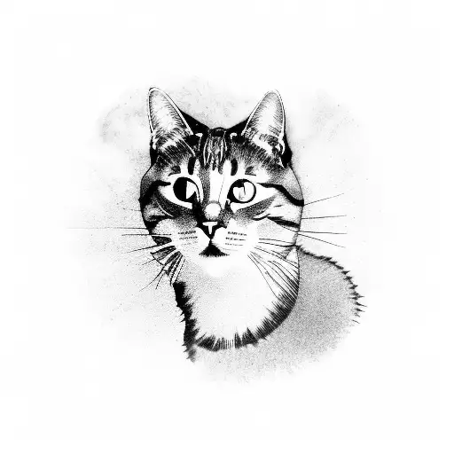 A Cat Dj Mixing Music On Turntables