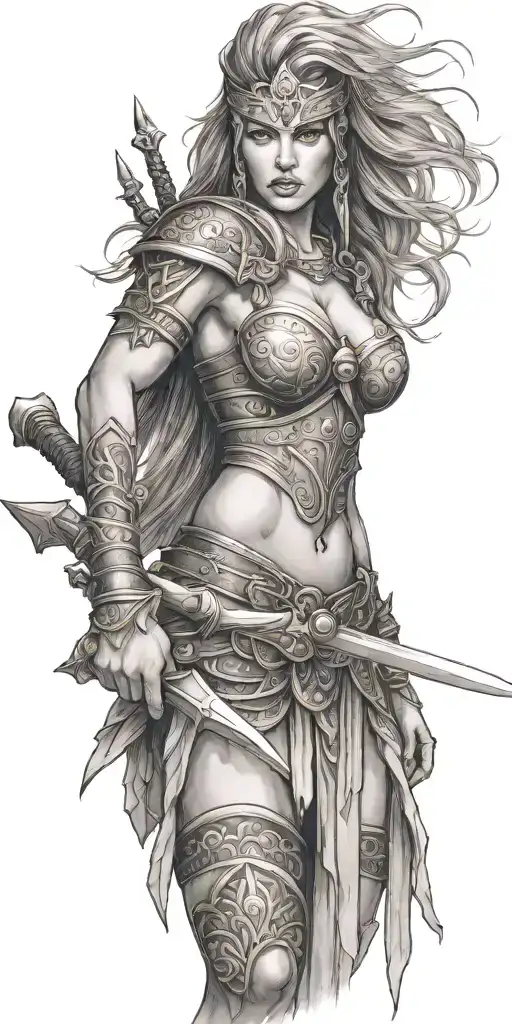 Barbarian Warrior Woman