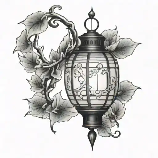 Chinese Lantern Shining Light