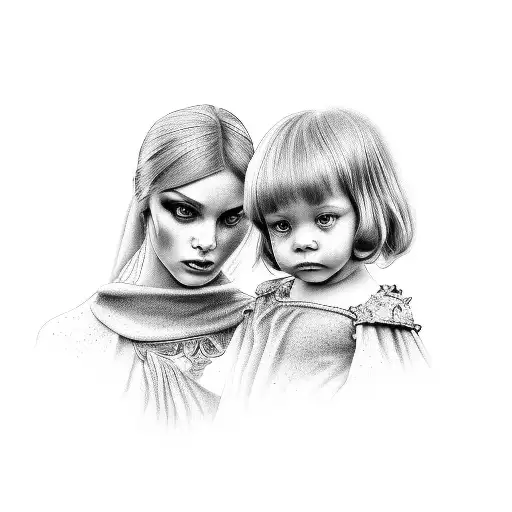 Mary And Child Glamorous Fashion