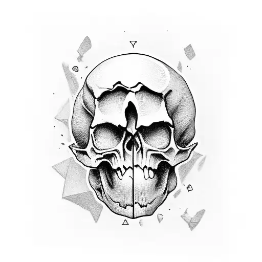Create An Image With A Set Of Cards That Is The Pair Of Ace And A Skull
