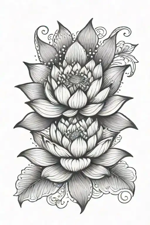 Lotus Flower With The Word Trust