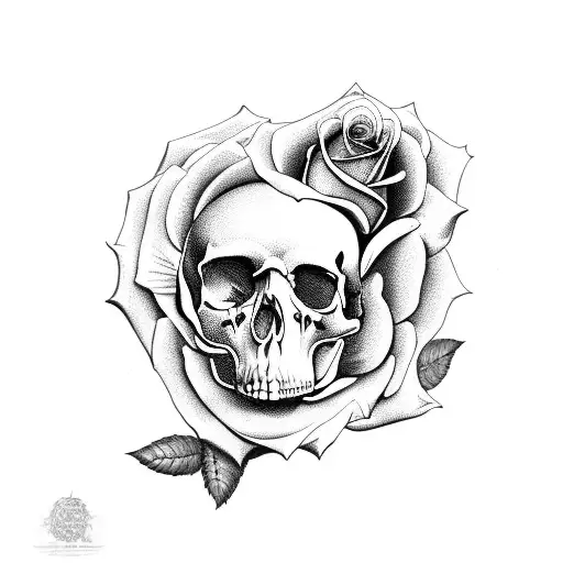 Rose And Skull