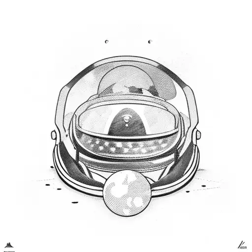 Astronaut With Broken Helmet