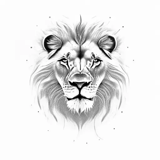 Lion With Scar On His Eye