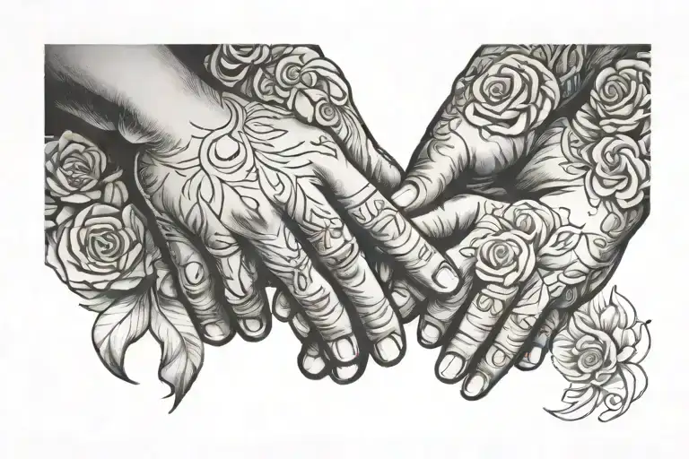 Kylene Daughter Father Holding Hands