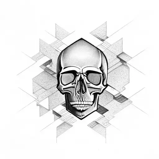 Skull Escher Pattern