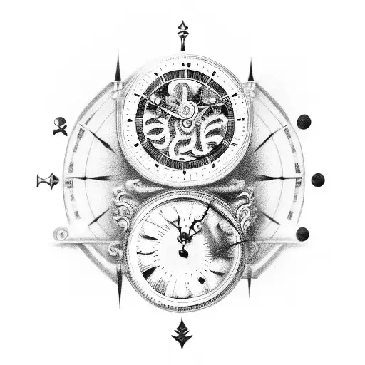 Grandfather Clock With Blue Eyes