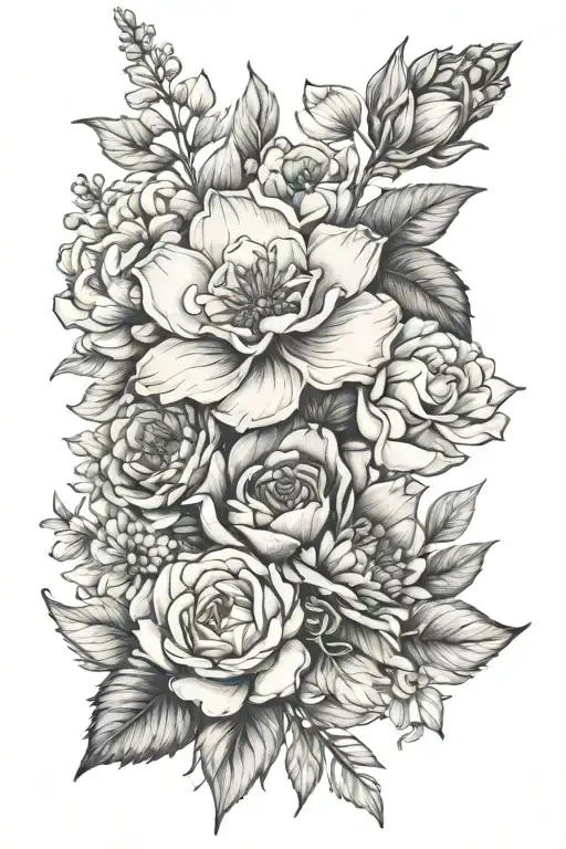 Birth Flower Bouquet