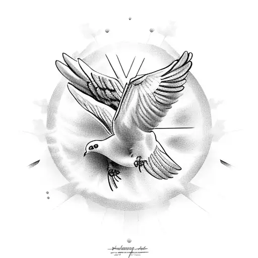 Heaven Opening Up With Doves Coming Out