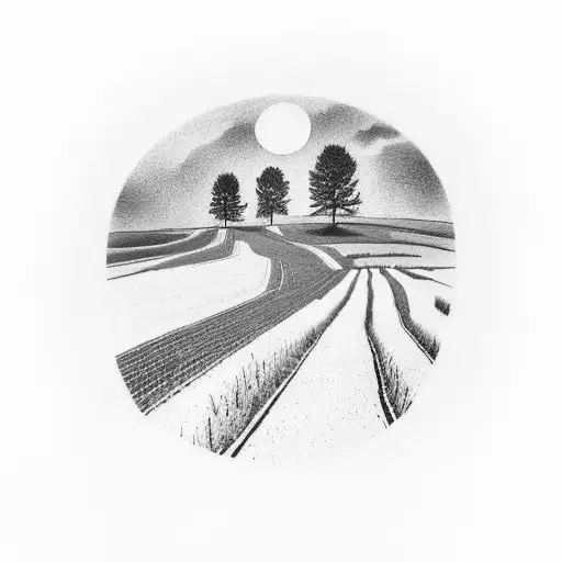 A Stunning Landscape Of The Rolling Hills And Cornfields Of Iowa At Sunset For A Forearm