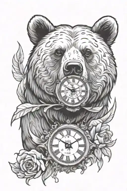 Bear Cub Clock