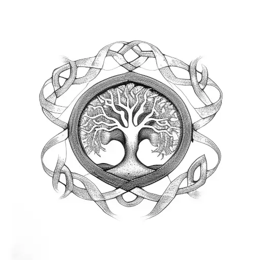 Celtic Knot Tree Of Life