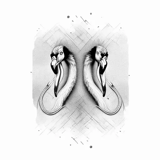 Flamingo 2 Heads
