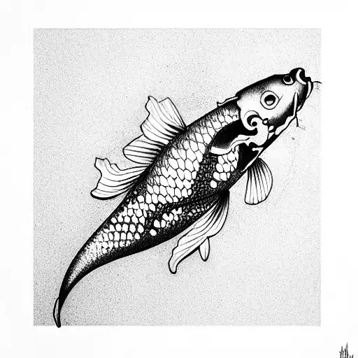 Detailed Koi Fish