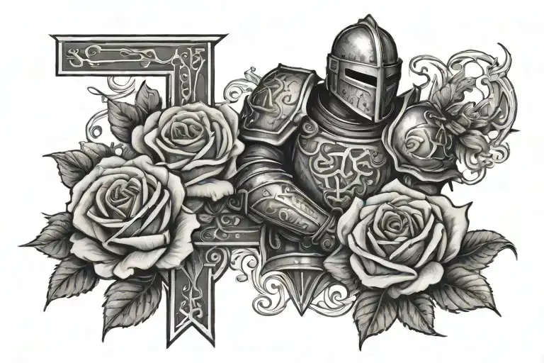 Roses And The Word Knight In It