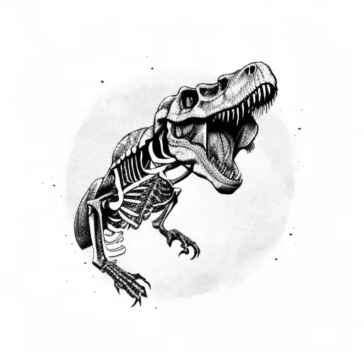 T-rex Full Body Skeleton