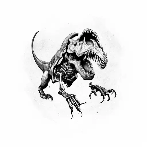 Underground T-rex Skeleton