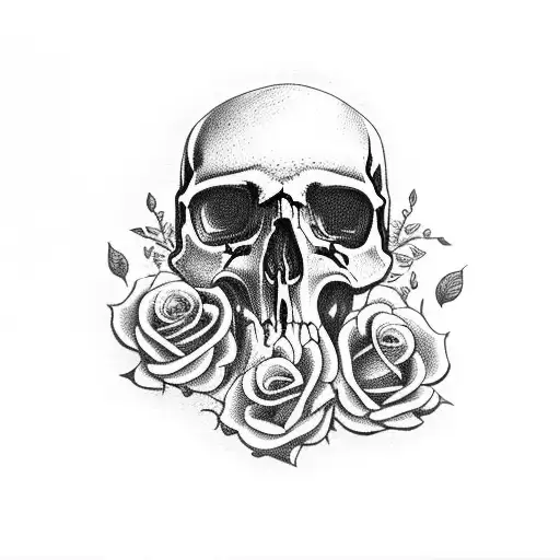 Skull And Roses
