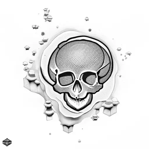 Honeycomb Skull Mushrooms