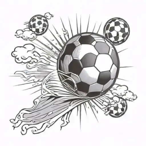 Ballon Football Sun Rays