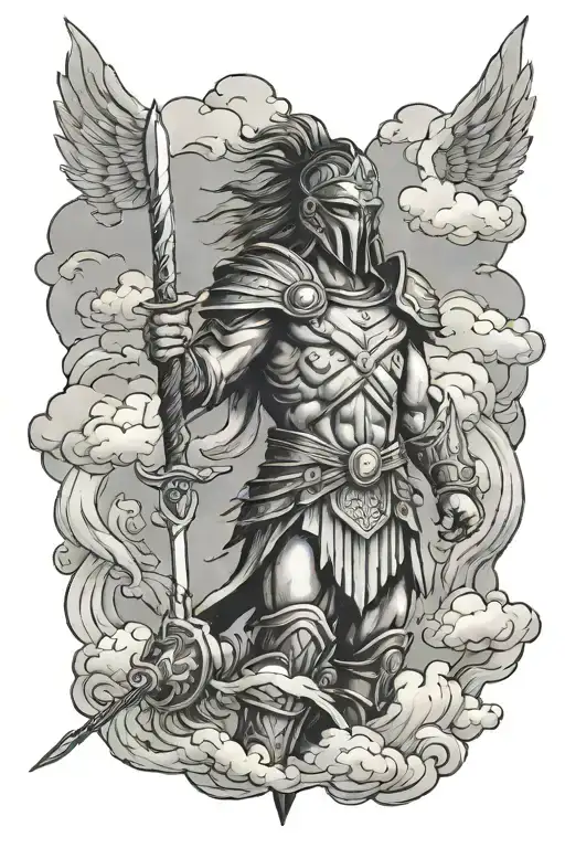 Warrior And Clouds