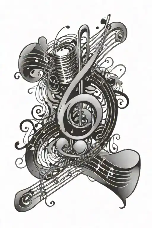 Music Notes Floating