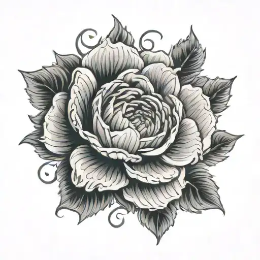 Chrysanthemum Flower Rose Intertwined Symbolizing
