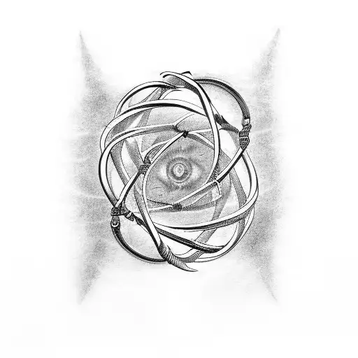 A Quill Pen Intertwined With A Single Dna Double-helix