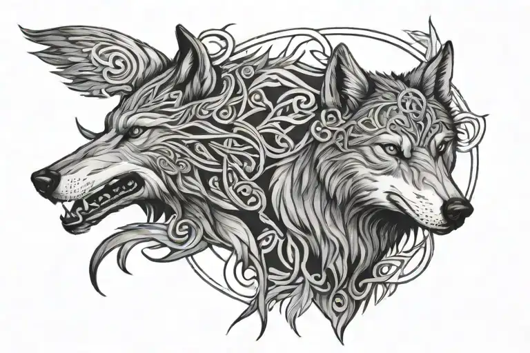Wolf Raven Celtic