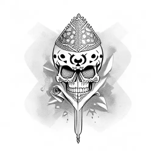 Mariachi Charro Skull