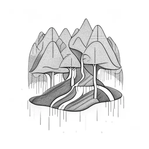 A Waterfall Cascading Down A Mountain Surrounded By A Lush Forest