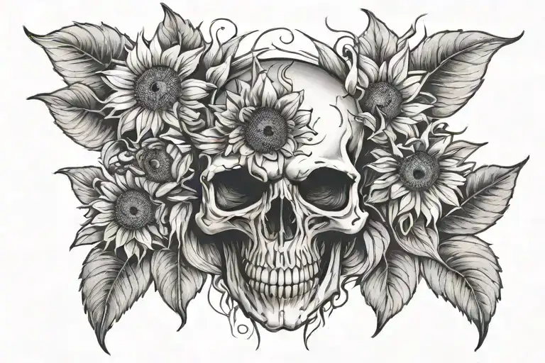 Skull Sunflower Sternum